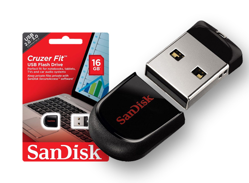 Pendrive SanDisk 2.0 3.0 Cruzer Fit 16 GB