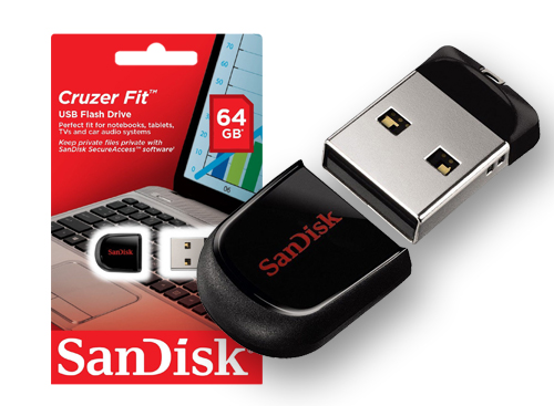 Pendrive SanDisk 2.0 3.0 Cruzer Fit 64 GB