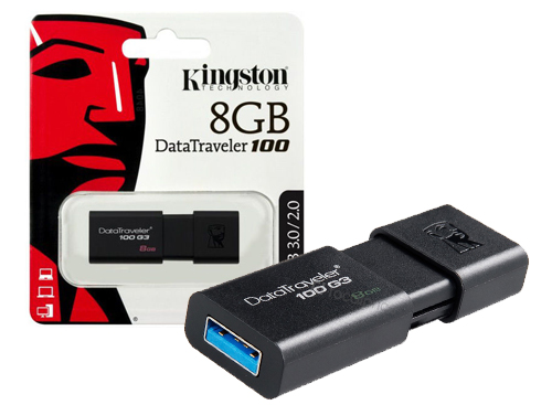 Pendrive Kingston 8 GB Usb 3.0 Modelo DT100G3