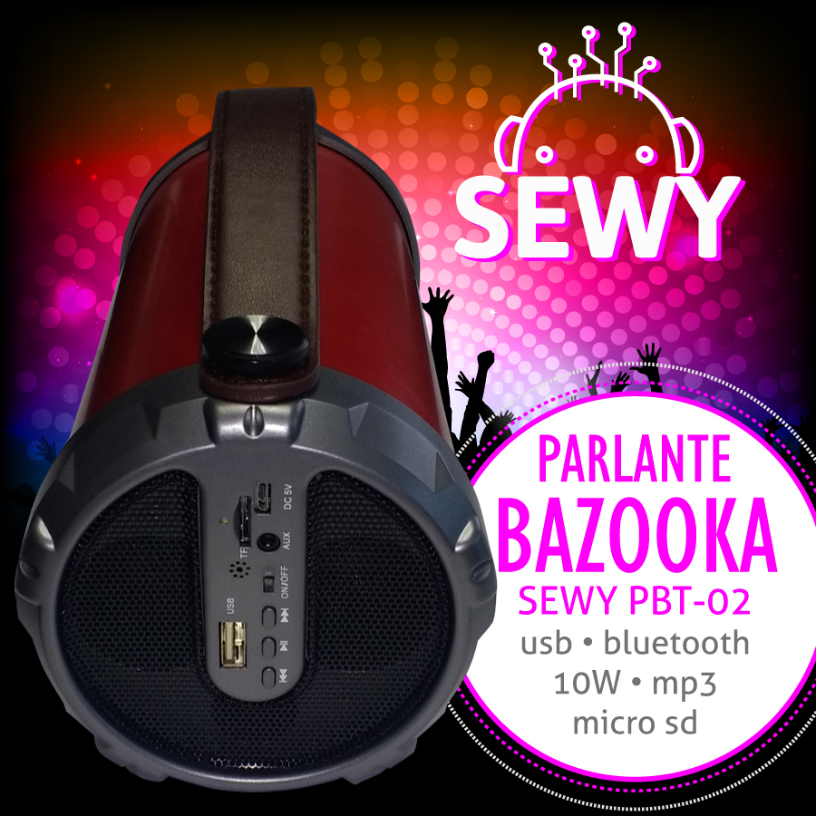Parlante Bazooka Sewy PBT-02 12W USB MP3