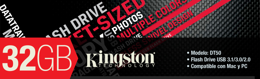 Pendrive Kingston| 32gb Usb 3.1| Modelo DT 50