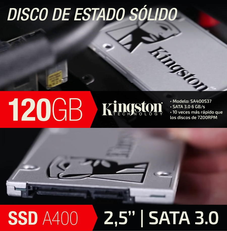 SSD Disco de Estado Sólido Kingston 240 GB